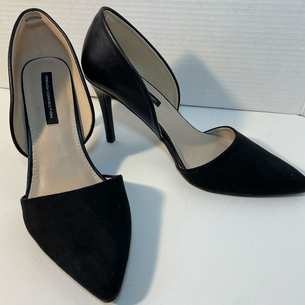 FRENCH CONNECTION Perfect Black Heels 🖤 Size 9, Never Worn Outside & Flattering